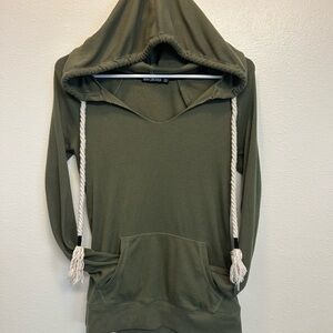 Miss Chievous Green Oversized Long Sleeve Hoodie